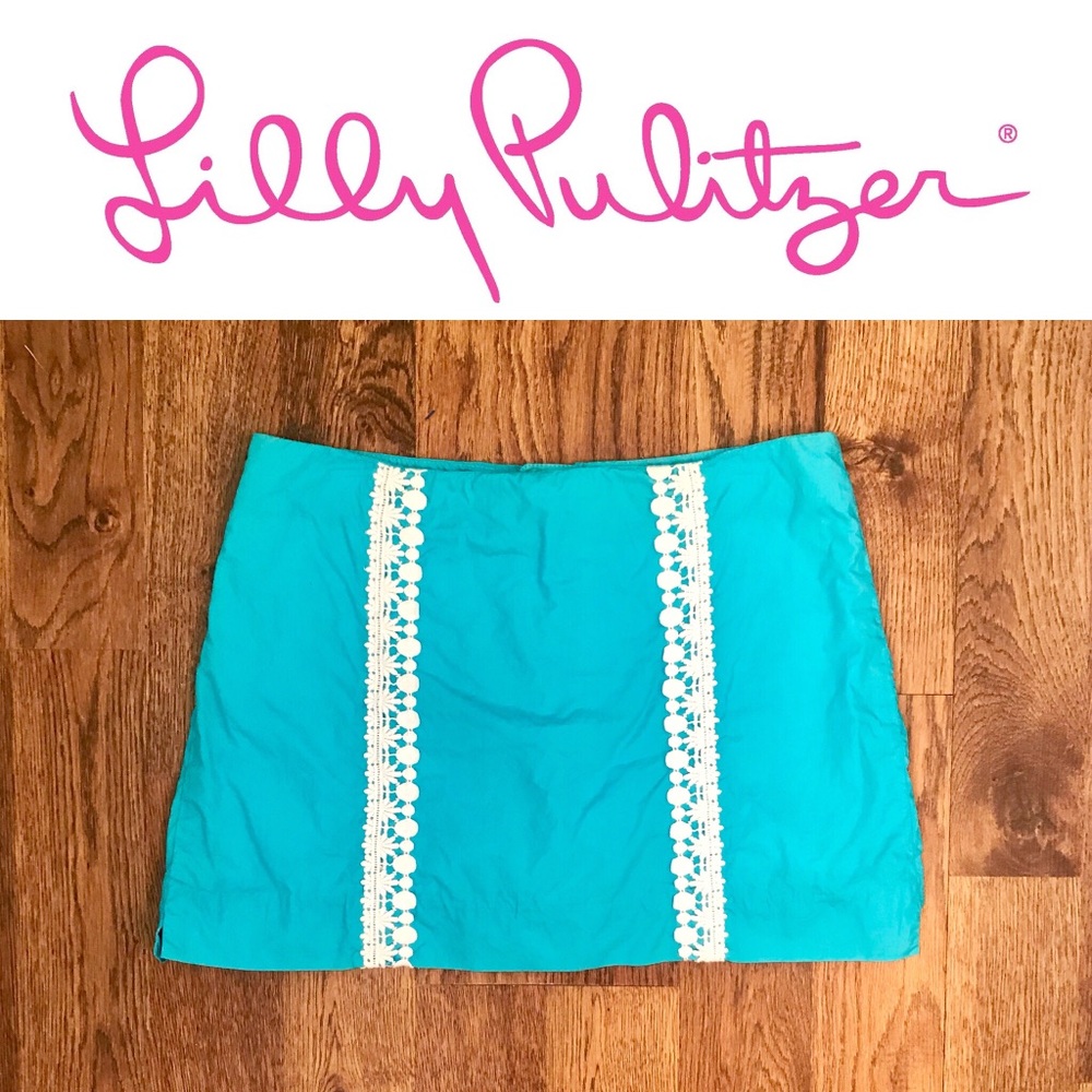 Lilly Pulitzer Blue Lace Skort